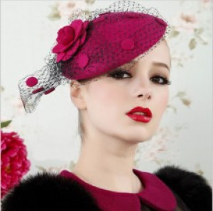 Hot Pink Pill Box Fascinator