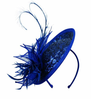 Sapphire Sequins Fascinator 