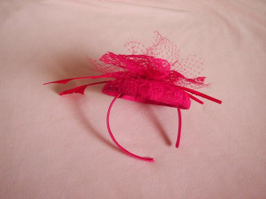 Fuschia Hot Pink Fascinator