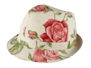 Lydia W Rose Print Hat