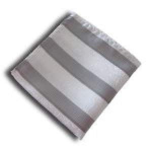 Sicillian Silver & White Pocket Square