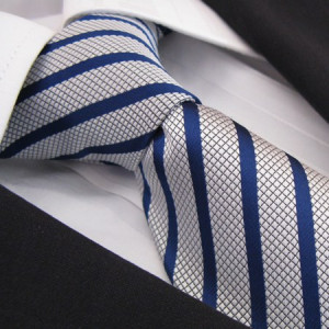 Blue Velvet Polyester Tie