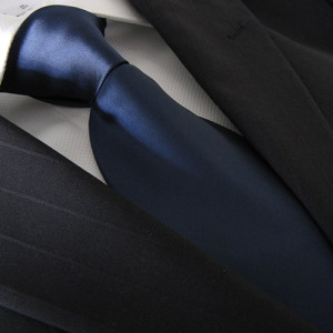 Buio Blu Polyester Tie