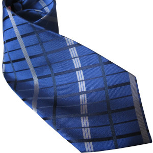 Navy Blue Silk Tie