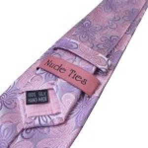 Floral Pink Slim Silk Tie