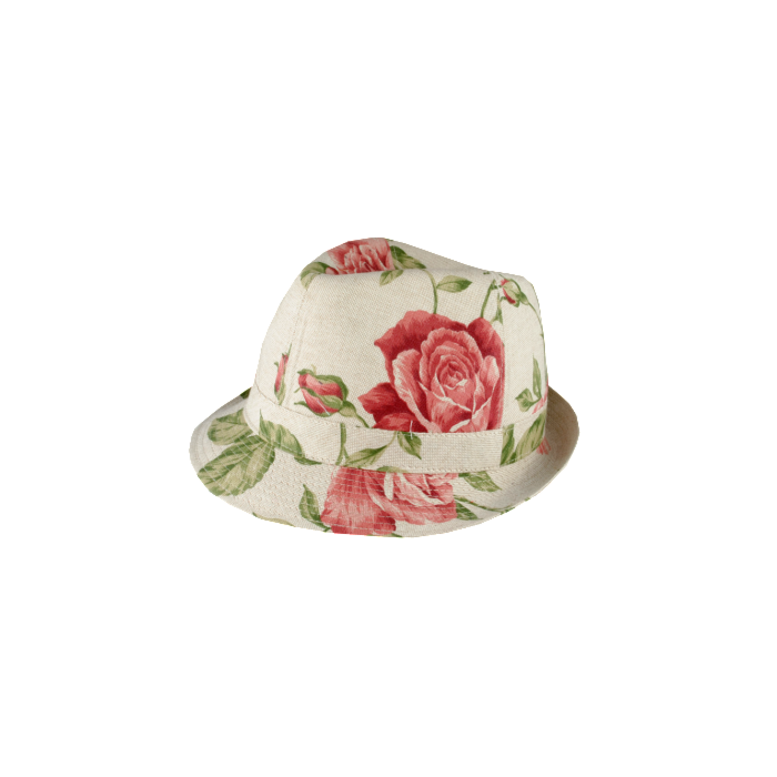Lydia W Rose Print Hat