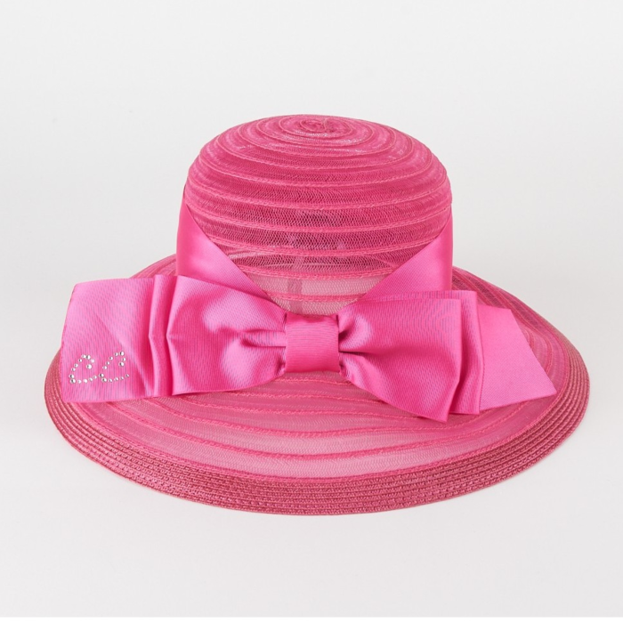 Pink Hat with Large Bow