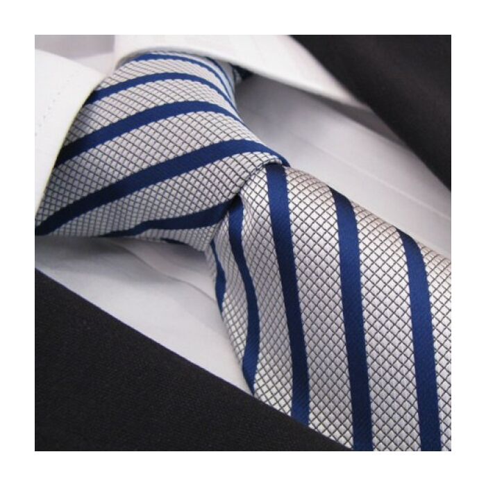 Blue Velvet Polyester Tie