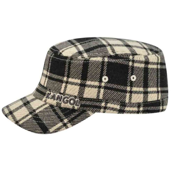 Kids' Twill Stitch Plaid Flexfit Army Cap
