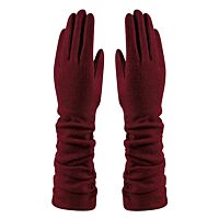 Amanda Wool Mix Glove - Burgundy